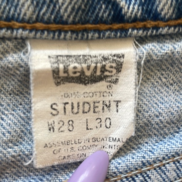 Orange tab Levi short shorts - Picture 4 of 4